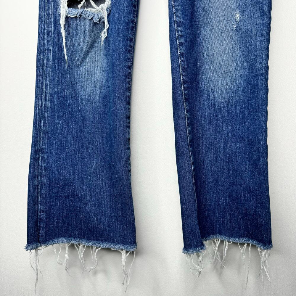 Moussy Vintage Rhode Cropped Flare Jeans Size 28 - Picture 4 of 11